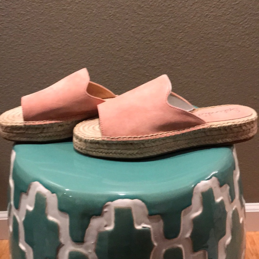 NIB! Splendid Espadrille Slide Blush Sandal